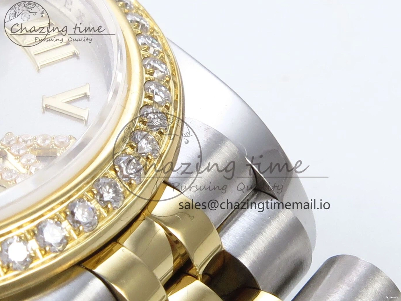 31 Best Jubilee Edition JARF 904L Silver on Bracelet DateJust SS 278383RBR YG Dial Roman Steel Diamonds HZ2236 1:1 1219